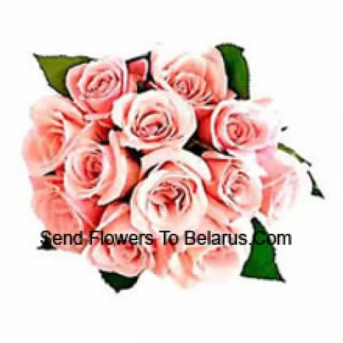 Bunch Of 11 Pink Roses