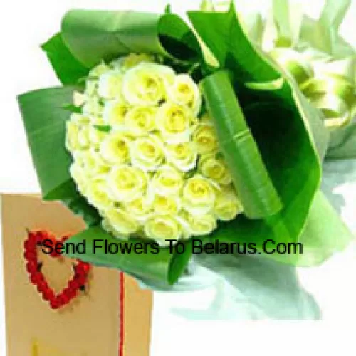 Bunch Of 51 Yellow Roses With A Free Greeting Card