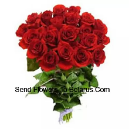 Bouquet de 25 roses rouges