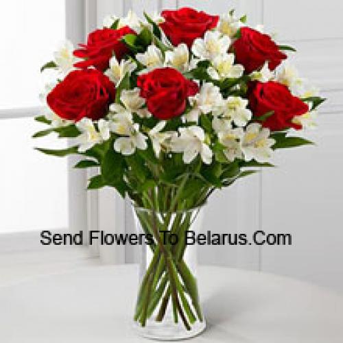 Elegant 7 Red Roses 