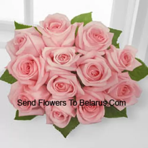 Bunch Of 11 Pink Roses